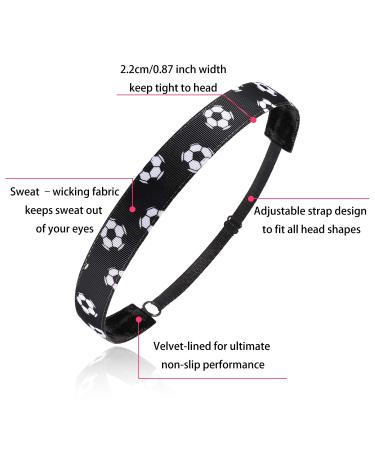 SATINIOR 8 Pack Soccer Hair Accessories - Elastic Headbands for Girls - Football Hairbands for Sports - Buy Online on GoSupps.com