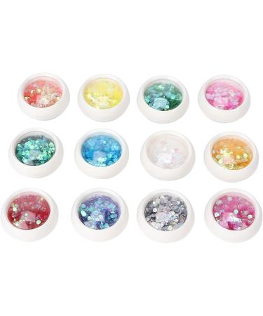 Manicure Sequins Nail Art Sequins Holographic Effect Glitter Nail Sequins for Home for Manicure Store for Nail Salon for Manicure - Buy Online on GoSupps.com