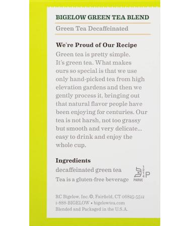 Bigelow Decaffeinated Green Tea Bags - 240 Total Bags (6 Packs of 40) | Herbal & Caffeine-Free - Buy Online on GoSupps.com