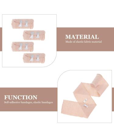 4 Rolls Plain Spandex Stretchy Athletic Tape - Knee & Calf Wraps Care Stickers for Sports & Fitness - Buy Online on GoSupps.com