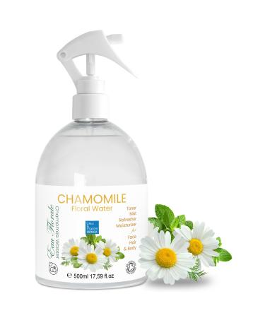 BLEU & MARINE Organic Chamomile Hydrosol Floral Water Organic the ally of sensitive skin 500 ml - 100% Natural Tonic Mist