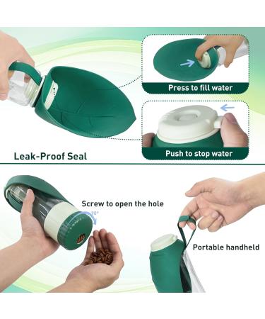 Blanlody Leak-Proof 600ml Drinking Bottle for Dogs | Travel Water Bottle & 190ml Feed Dispenser - Perfect for Pets on the Go - Blue - Buy Online on GoSupps.com