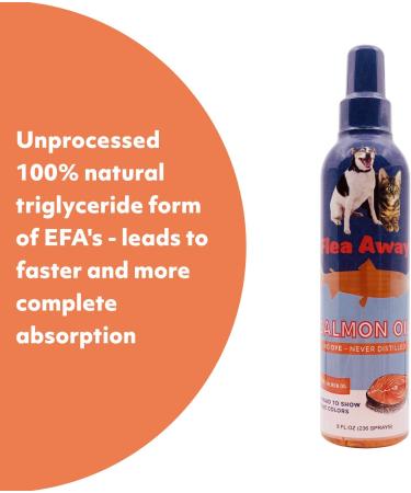 8 oz Flea Away Extra Virgin Norwegian Salmon Oil Spray - 100% Pure - Buy Online on GoSupps.com