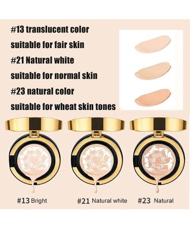HABOHUSE MZV Air Cushion BB Cream Waterproof Foundation - Full Cover Oil Control Foundation for Natural Coverage (23) - Buy Online on GoSupps.com