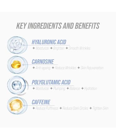 Under Eye Patches - 30 Pairs of Caffeine Eye Masks for Dark Circles Puffiness & Wrinkles | Hydrating Eye Gel Pads for Brightening & Skincare - Buy Online on GoSupps.com