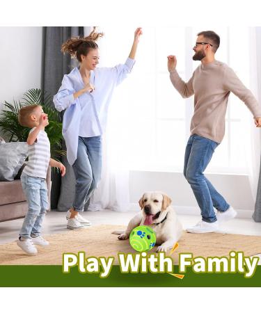 Divinggoe Wobbly Ball for Dogs - Interactive & Durable Dog Toy 13cm Green XL Fun Chick Noises for Boredom Relief Perfect for Large Dogs - Buy Online on GoSupps.com