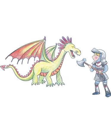 Buy Cr a Lign CL97 Knights and Dragons Stamp for Printing | International Shipping Available - Buy Online on GoSupps.com