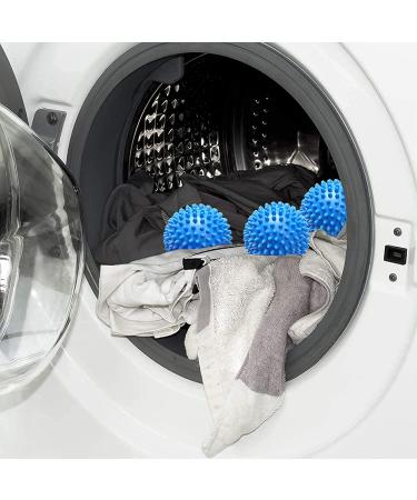 KOMUNJ 6 Pieces Dryer Ball Washing Ball for Washing Machine Balls for Fluffy Laundry Reusable Dryer Balls Laundry Tumble Dryer Drying Ball (Blue) - Buy Online on GoSupps.com