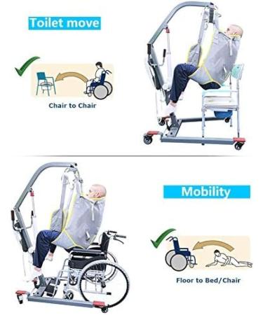 Large U Sling Full Body Patient Lift Sling with Mesh Medical Lift Equipment with Commode Cutout Four Point Support Tranfer Sling for Elderly and Disabled bonny369 - Buy Online on GoSupps.com
