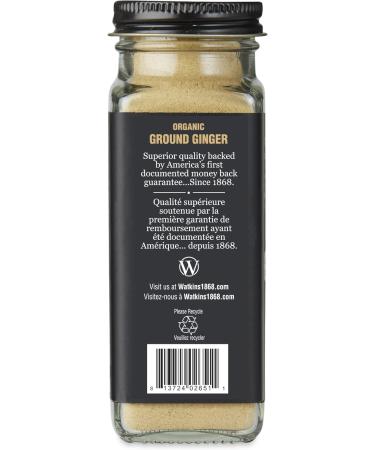Watkins Gourmet Organic Spice Jar Ground Ginger Non-GMO Kosher 58 g - Buy Online on GoSupps.com