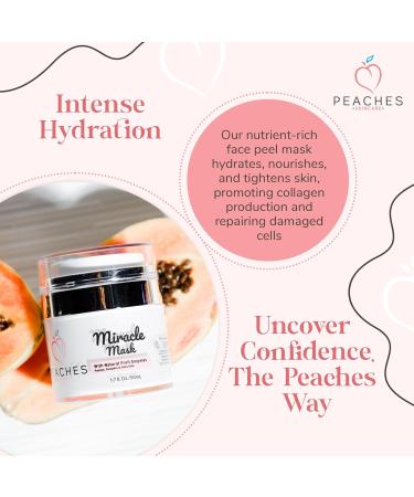 Miracle Skin Facial Mask 1.7 Oz - Hydrating Face Masks with Beeswax Avocado Oil & Pumpkin - Exfoliate & Revitalize Your Skin - Buy Online on GoSupps.com