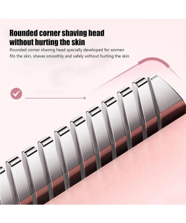 Eojpdji Electric Shaver For Women Bikini Trimmer with Double Attachments Facial Ear Intimate Zone Leg Eyebrow Hair Removal Device Pink - Buy Online on GoSupps.com