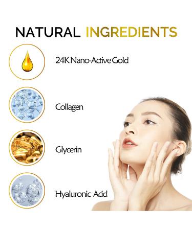 24K Gold Collagen Eye Mask - 30 Pairs Crystal Gold Under Eye Patches for Puffy Eyes, Dark Circles, Wrinkles - Anti-Aging Hydrating Gel Pads - Buy Online on GoSupps.com