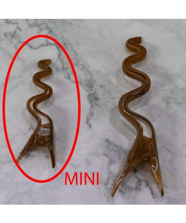 Mini Wave Hair Clip in Light Amber - Small (9cm) | Made in Germany | WeLoveBeads - International Shipping Available - Buy Online on GoSupps.com