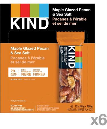 KIND Fruit & Nut Bars Maple Glazed Pecan and Sea Salt Gluten Free Low Sugar 72 Count Maple Glazed Pecans & Sea Salt - Buy Online on GoSupps.com