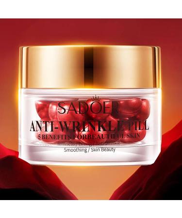 Anti-Wrinkle Pill & Essential Oil - Firming Lifting Anti-Aging Serum for Youthful Skin - Buy Online on GoSupps.com