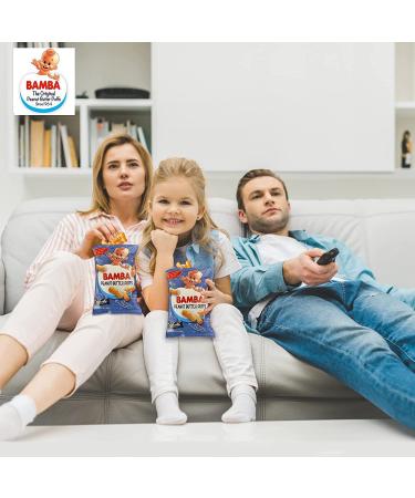 Gratify Bamba Peanut Butter Snacks - All Natural Corn Puffs (23 pack 0.7oz bags) - Buy Online on GoSupps.com