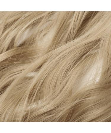 61cm Clip-In Hair Extensions - Wavy Gold Blonde & Ash Blonde Mix - 120g Human Hair with 5 Clips for a Natural Look - Buy Online on GoSupps.com