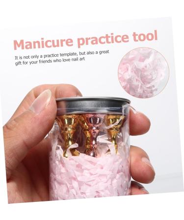 Beavorty 1 Set nail holder nail base stand nail practice base manicure practice bracket nail art nail tip practice holder pedicure stand nail tip stand pumpkin magnet Metal Japanese - Buy Online on GoSupps.com