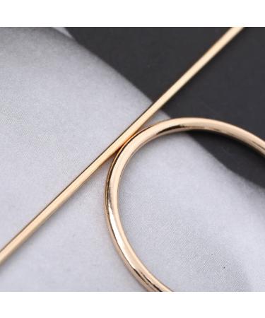 Jakawin Circle Hair Clip Brass Barrette Jewelry - Minimalist Hair Accessories for Women & Girls (Gold) | HCl035 - Buy Online on GoSupps.com