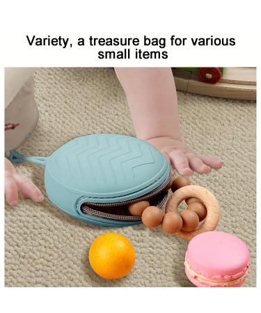 Shubeeieumi Silicone Pacifier Box - BPA-Free Storage Holder Case | Portable Dustproof Design Large Capacity (Blue) - Ideal for On-the-Go Moms - Buy Online on GoSupps.com
