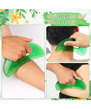 Buy Body Gua Sha Tool for Lymphatic Drainage & Pain Relief | Green Massage Device for Legs Back Face & Neck - Buy Online on GoSupps.com
