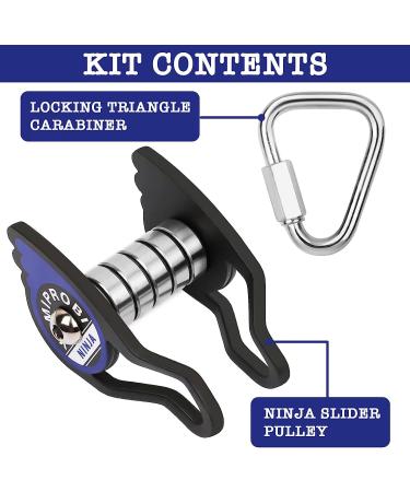 YAMIPROBI Slackline Pulley - Slackline Accessories for Your Ninja Warrior Obstacle Course for Kids - Zipline Backyard Accessories for Kids & Adults a Dynamic Way - Patents Pending - Buy Online on GoSupps.com