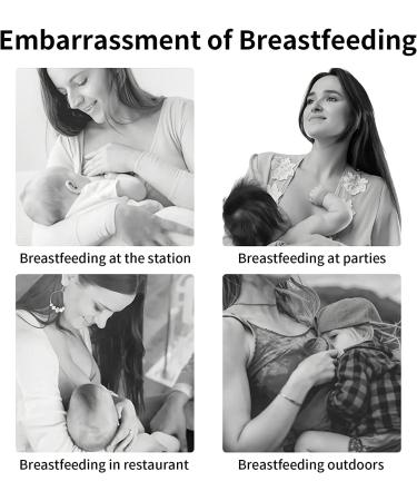 Breastfeeding Cover Baby Nursing Cover Large Breast Feeding Cover Nursing Cover Breastfeeding for Full Coverage Privacy Breastfeeding Shawl Feeding Apron for Mum Breast Feeding Cover up Muslin (#04) - Buy Online on GoSupps.com