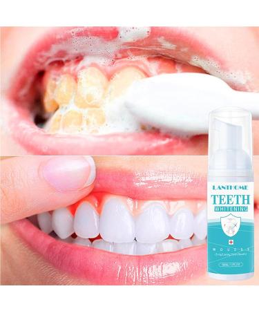 Teethaid Mouthwash & Whitening Foam Toothpaste - Natural Peppermint 50ml - 2PC | Fresh Breath & Gum Care - Buy Online on GoSupps.com
