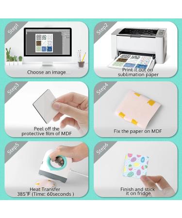 36 Pack Sublimation Blank Set  OFFNOVA Sublimation Blank Key Chains Fridge Magnets Bookmarks for DIY Sublimation Transfer Heat Press Printing 36pack - Buy Online on GoSupps.com
