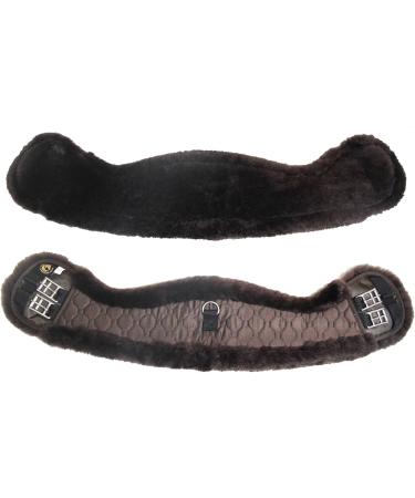 Merauno Lamb Wool Moon Belt Saddle Belt - Anatomically Designed Dressage Belt - Slip Resistant - Available in Natural Black Brown Anthracite | 70cm - Buy Online on GoSupps.com