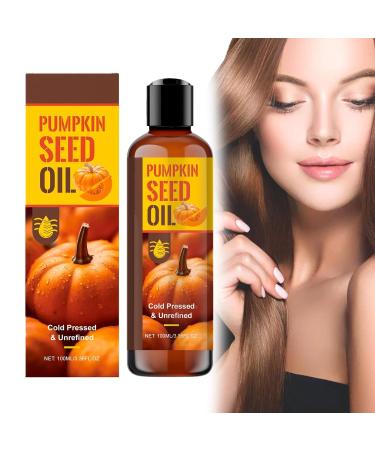 OHCVG Organic Pumpkin Seed Oil, Pumpkin Seed Oil for Hair Growth, Anti-Aging and Deep Moisturizing for Scalp, Skin and Hair