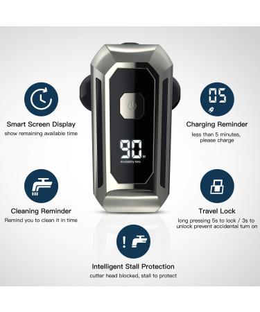 Head Shavers for Bald Men 5-in-1 Electric Razor for Men Wet & Dry Rotary Men Shavers Cordless Waterproof USB Rechargeable Men Grooming Kit with Nose Hair Trimmer - Buy Online on GoSupps.com