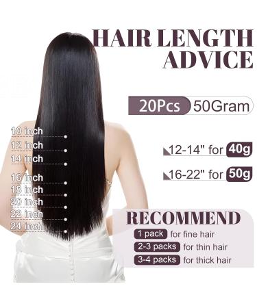 SEGO Tape in Hair Extensions - 100% Remy Human Hair 18 Inch Natural Black Seamless & Soft 50g Pack - Perfect for Women - Buy Online on GoSupps.com