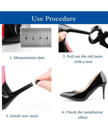 24 Pairs Women's High Heel Replacement Tips & Protectors - Shoe Repair Kit for Grass & Events - Apricot - Buy Online on GoSupps.com