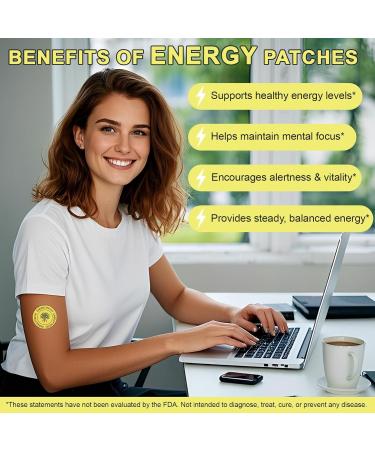 YI JIA XING ZHOU Energy Patches 60 Pieces B12 Patches for Women and Men Natural Energy Boosters for Fatigue Quick Wake Up Recovery Patches for Party Fun Morning Reviving - Buy Online on GoSupps.com