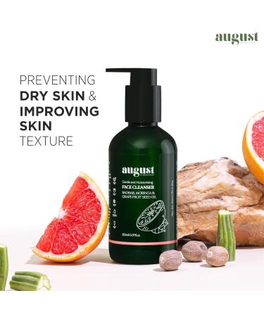 Organic Face Cleanser with Baobab Moringa & Grapefruit Oil | Deep Cleansing & Hydrating | Natural Ingredients for Radiant Skin | Non-Toxic & Gentle 150ml - Buy Online on GoSupps.com