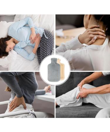 3L Large Hot Water Bottle with Soft Fleece Cover & Kangaroo Pocket - XXL Heat Bottle for Children & Adults | International Shipping Available - Buy Online on GoSupps.com