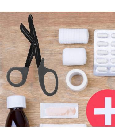 Buy First Aid Scissors for Nurses | Stainless Steel Trauma & Emergency Scissors (Black) - Fast International Shipping - Buy Online on GoSupps.com