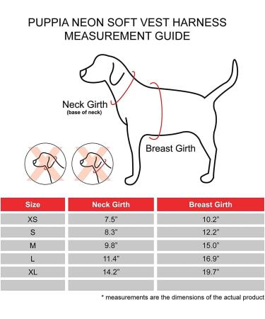 Puppia Dog Harness Vest - High Quality & Comfortable Neon Colors | Puppy Harness - Orange Size M - Buy Online on GoSupps.com