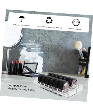 Mipcase 2pcs 16 Grid Storage Box Clear Makeup Organizer Powder Storage Holder Desk Jewelry 21.7x11.8x2.5cmx2pcs As Shownx2pcs - Buy Online on GoSupps.com