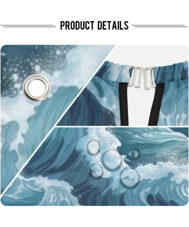 Waterproof Barber Cape - Sea Wave & Cheetah Print Haircut Bib for Men & Women | Unisex Hair Cutting Cape - Buy Online on GoSupps.com