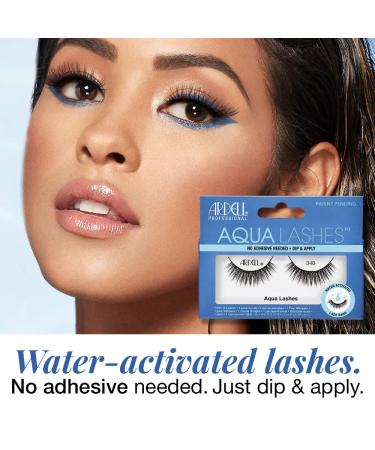 Ardell Aqua False Strip Lashes 340 - Water Activated Reusable Faux Lashes (4 Pack) - Buy Online on GoSupps.com