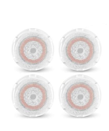 Facial Cleansing Brush Heads Replacement Compatible with Radiance Face Brush Head, For Clogged and Enlarged Pores, 4 pack