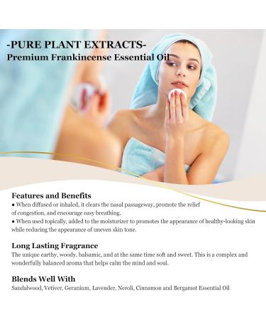 EUQEE Frankincense Oil 10ml - Pure & Natural Essential Oil for Diffusers and Aromatherapy - Buy Online on GoSupps.com
