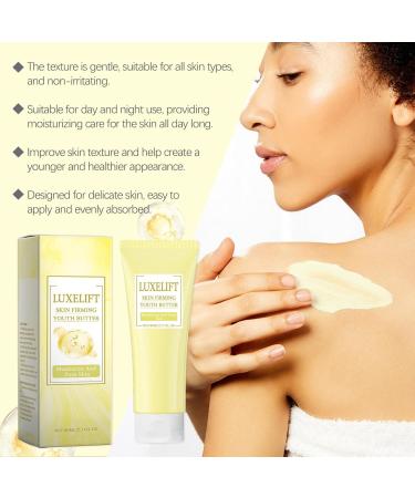 LuxeLift Skin Firming Youth Butter Firming Body Cream Luxelift Skin Firming Cream Butter Anti Aging Moisturizer Luxelift Skin Firming Body Butter for Loose Skin (2) - Buy Online on GoSupps.com