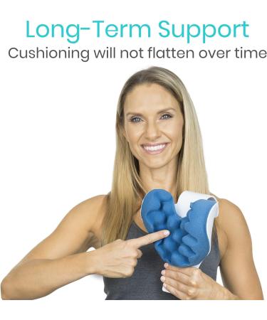 Vive Neck and Shoulder Relaxer - Chiropractic Support Pillow for Neck Pain Relief - Buy Online on GoSupps.com