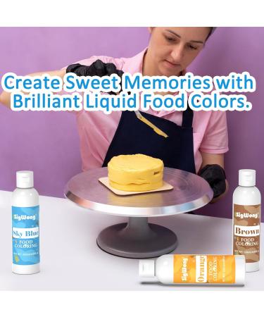 Food Coloring - 120ml Sky Blue Liquid Food Coloring Upgraded Vibrant Tasteless Food Dye for Baking Cooking Dessert Decorating Icing Fondant Cookies Easter Egg Making DIY Supplies - 4.06 Fl.Oz Bottles (Christmas) - Buy Online on GoSupps.com