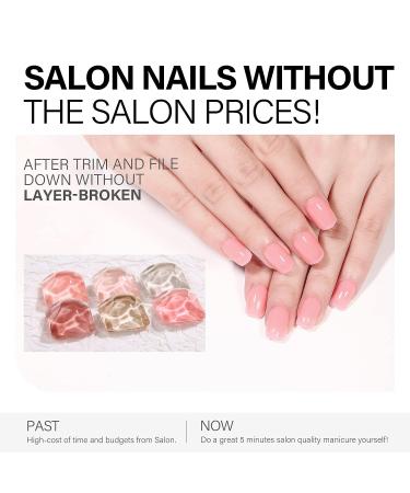 AILLSA Press on Nails Short - Soft Gel Square Fake Nails Kit | 15 Sizes, 30 Pcs, Lightweight & Comfortable | Reusable Glue On Nails | Mothers Day Gift - Cherry Pink - Buy Online on GoSupps.com