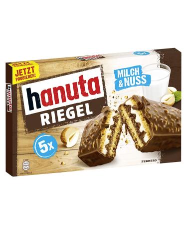 Ferrero Hanuta Riegel Bars 5pc 173g - Crunchy Candy Wafers - Buy Online on GoSupps.com
